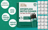 Salem's Elite Water Bottle Cleaning Tablets- Clean Stainless Steel, Tumblers, Thermos, Reusable Water Bottles, Baby Bottles and Sports Bottle 48 Effervescent Cleaner Tablets