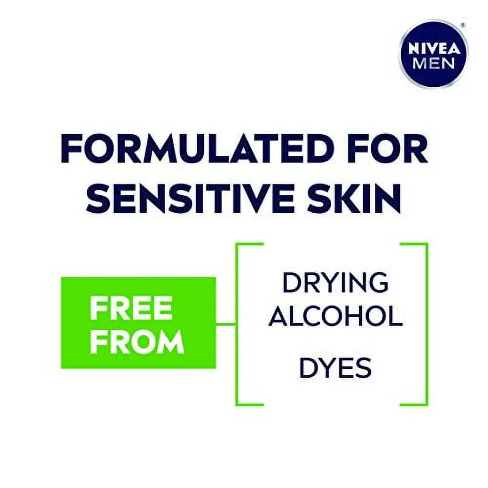 NIVEA MEN Sensitive Shave Gel with Vitamin E, Soothing Chamomile and Witch Hazel Extracts, 3 Pack of 7 Oz Cans