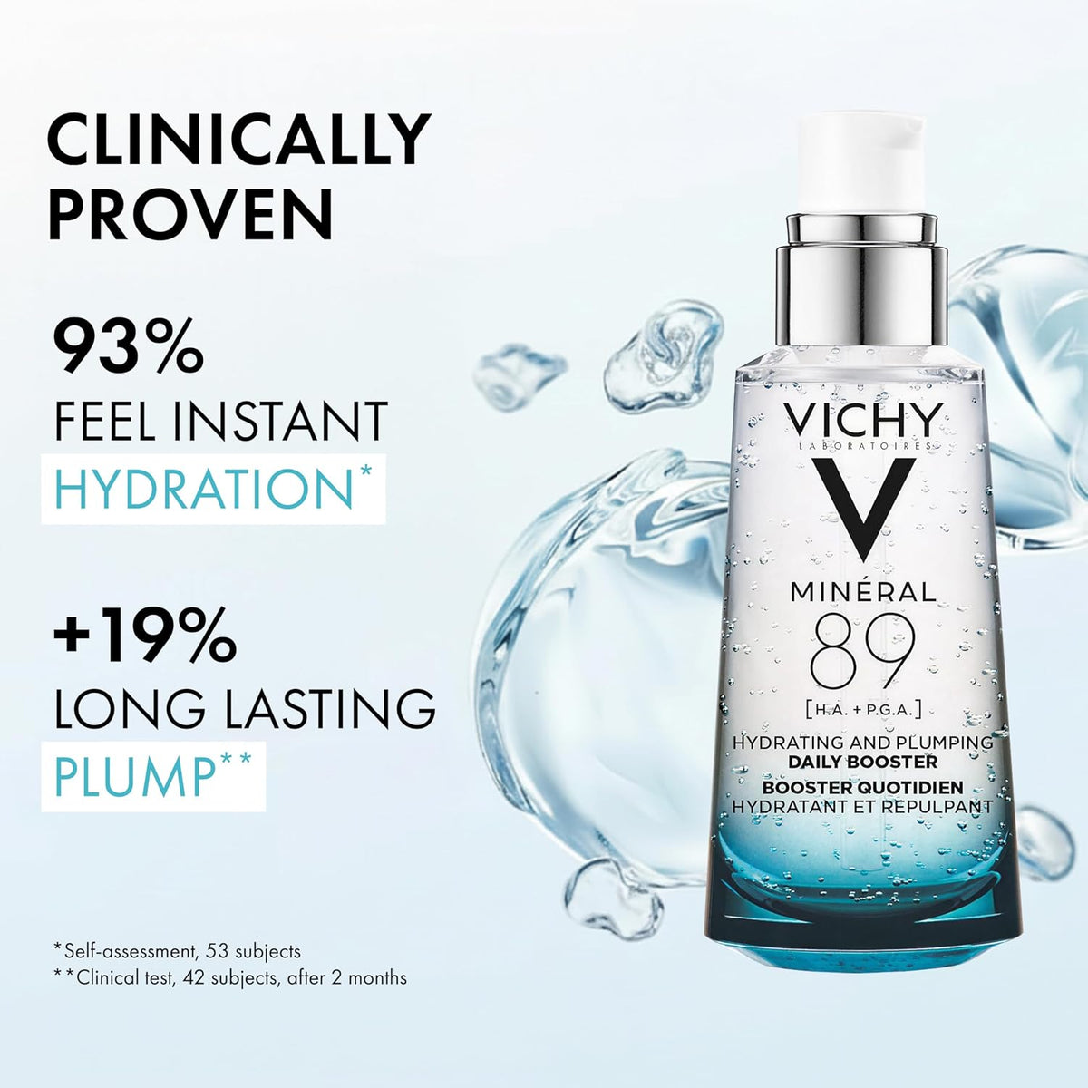 VICHY MINERAL 89 Hyaluronic Acid Face Serum 1.69oz - Imperfect Box
