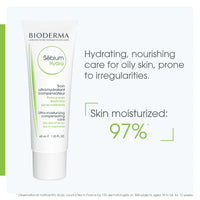 Bioderma Sebium Hydra Facial Moisturizer for Post Treatment Hydration on Acne Prone Skin - 1.33 fl.oz.