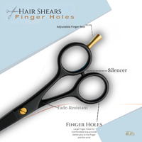 Salem's Elite Hair Cutting Barber Shears Scissors – 6.5 Inch Professional Hair Cutting Scissors for Men, Women, and Children– Premium High Carbon Stainless Steel