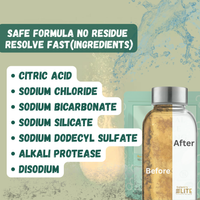 Salem’s Elite 12 Effervescent Water Bottle Cleaning Tablets | Tumbler Cleaning Tablets | Deodorizes & Removes Stains on Stainless Steel, Tumblers, Baby & Sports bottles