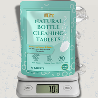 Salem’s Elite 12 Effervescent Water Bottle Cleaning Tablets | Tumbler Cleaning Tablets | Deodorizes & Removes Stains on Stainless Steel, Tumblers, Baby & Sports bottles