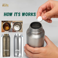 Salem's Elite Water Bottle Cleaning Tablets- Clean Stainless Steel, Tumblers, Thermos, Reusable Water Bottles, Baby Bottles and Sports Bottle 48 Effervescent Cleaner Tablets