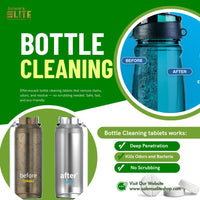 Salem's Elite Water Bottle Cleaning Tablets- Clean Stainless Steel, Tumblers, Thermos, Reusable Water Bottles, Baby Bottles and Sports Bottle 48 Effervescent Cleaner Tablets
