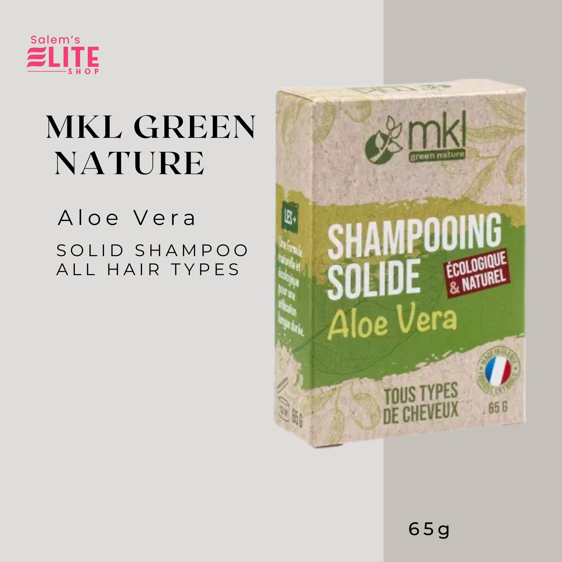 MKL Green Nature Aloe Vera Solid Shampoo All Hair Types 65g