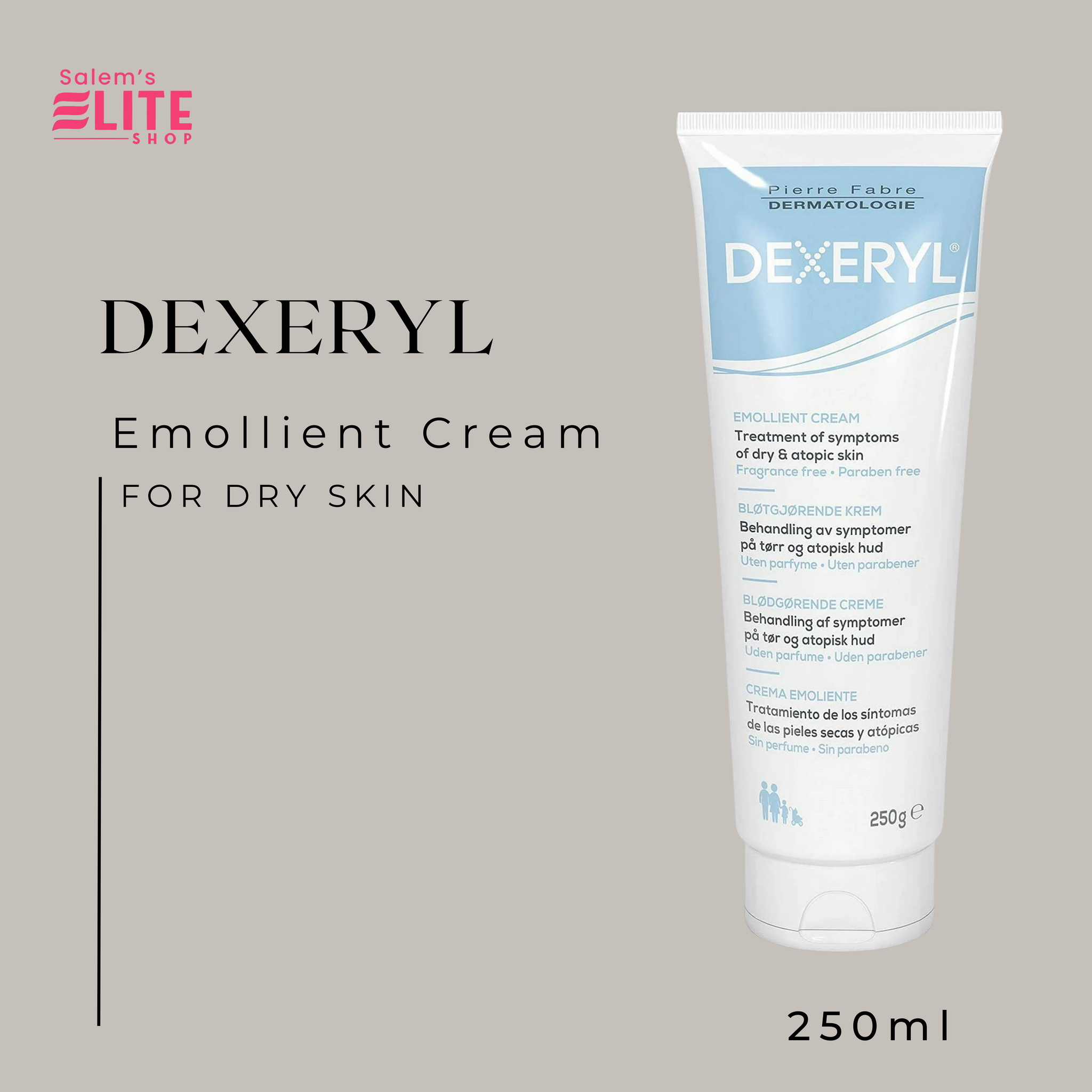 Dexeryl Emollient Cream For Dry Skin 250g