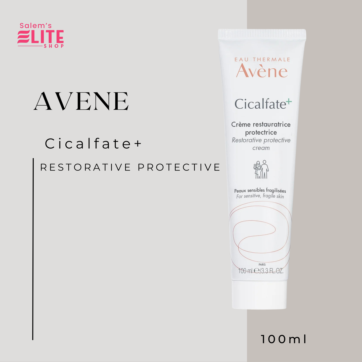 Avene Eau Thermale Avene Cicalfate+ Restorative Protective Cream 3.3 fl.oz.