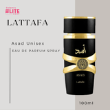 Asad by Lattafa, 3.4 oz Eau De Parfum Spray for Men