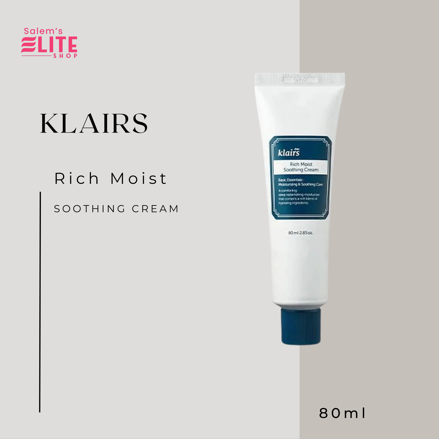 Dear Klairs  Rich Moist Soothing Cream 80 ml