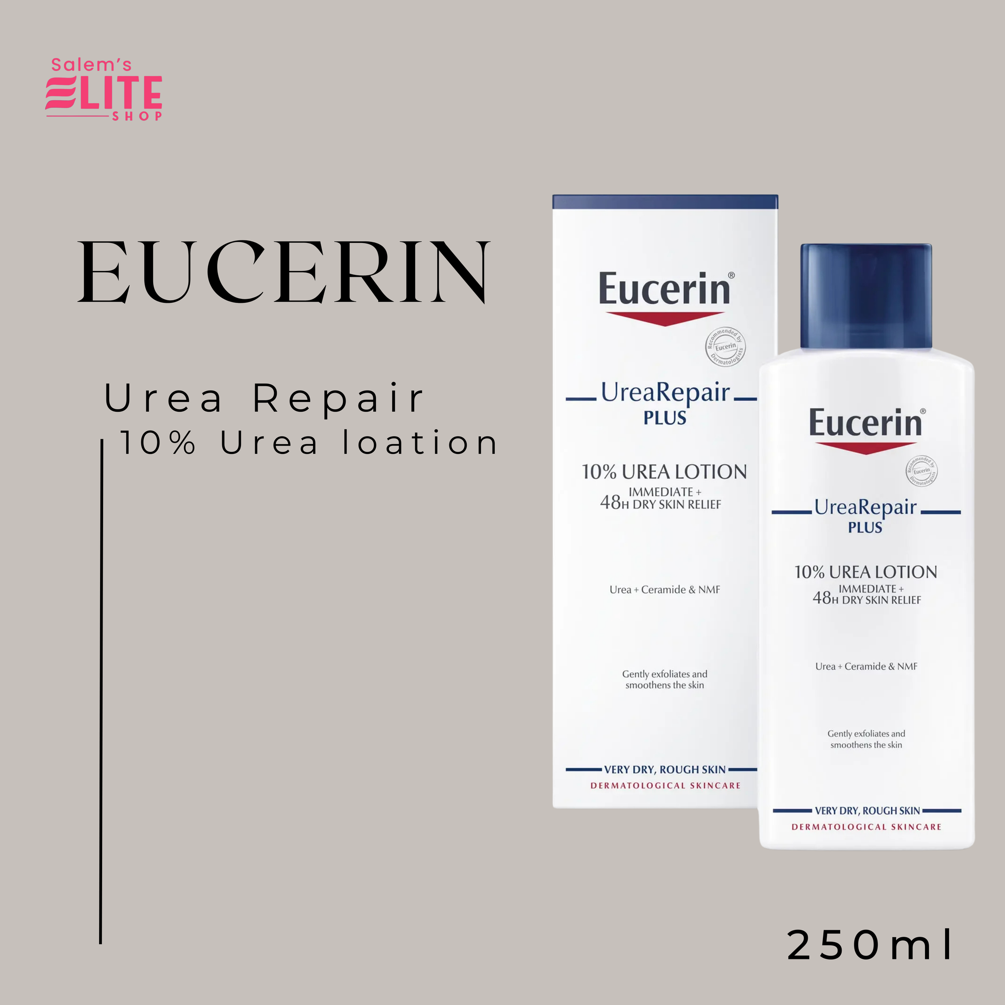 Eucerin Dry Skin Intensive 10% W/w Urea Treatment - 250ml